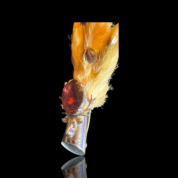 1960’s Vintage Scottish Kilt Pin Glass Caringhorm-Ward Brothers. 2.75” - Picture 8 of 16